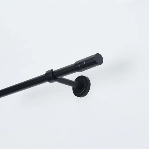 120-210CM Matt Black - small round pole - 16/19mm
