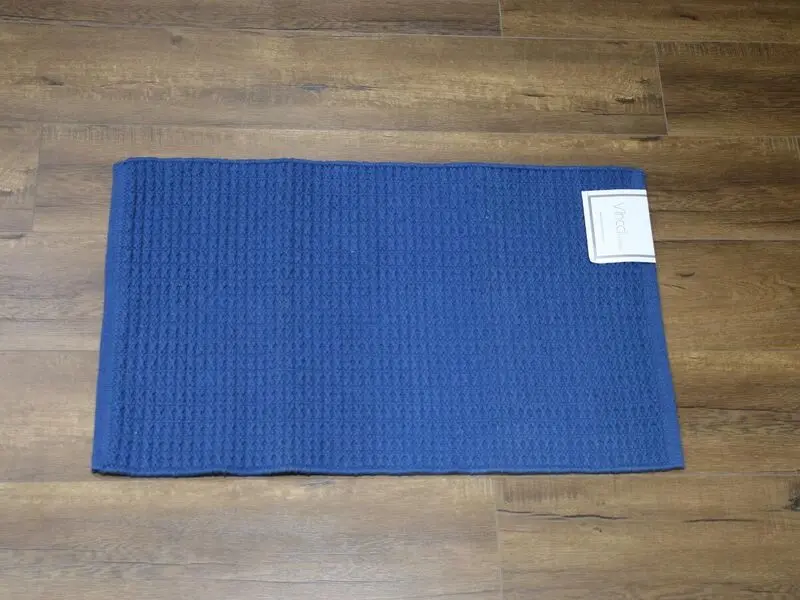thin bath mat blue 50x80cm