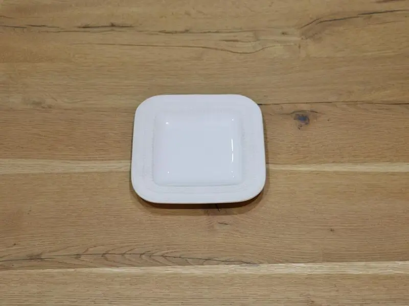 matte square salad plate 18cm