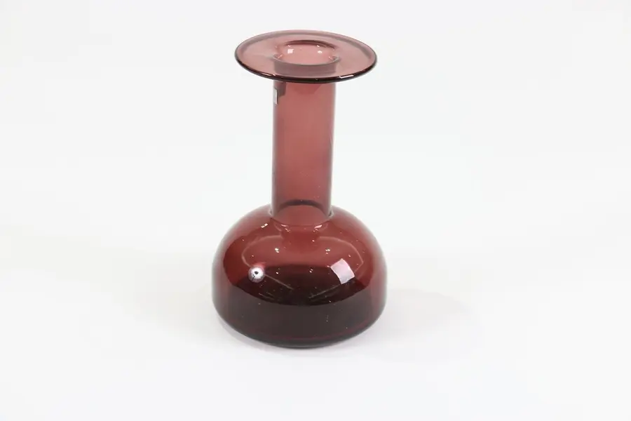 purple glass vase