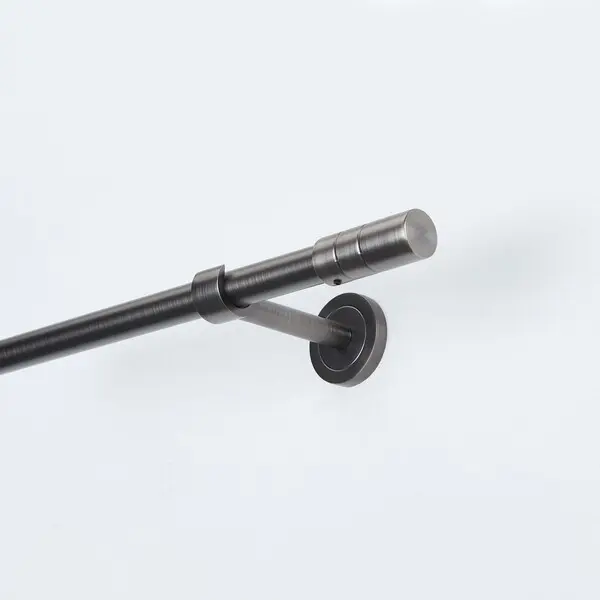 160-300CM PEWTER - small round pole - 16/19mm