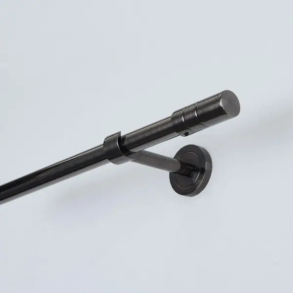 160-300CM BRUSHED BLACK NICKEL - small round - 16/19mm