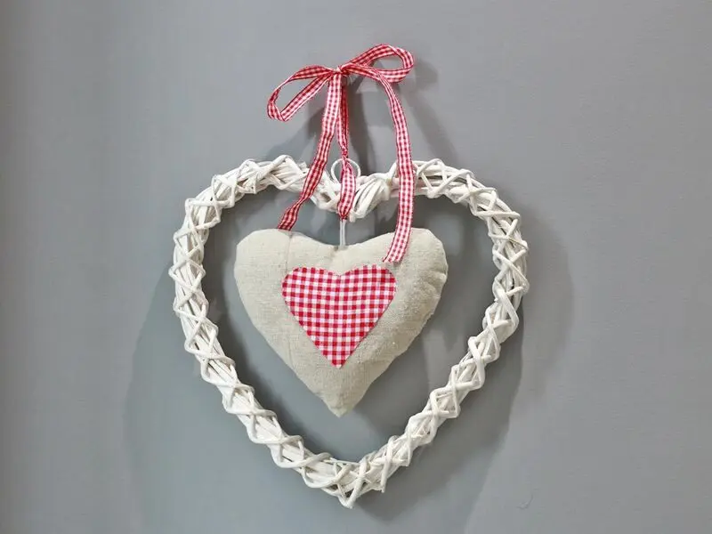 Willow and cotton heart