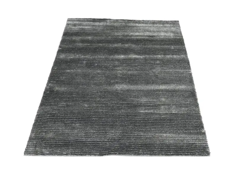 thick loop rug in dark grey 160x230 cm