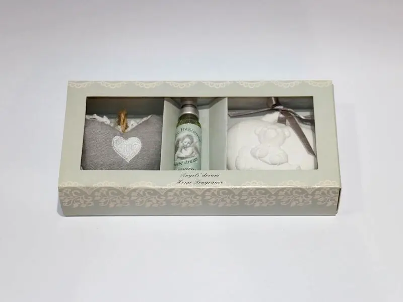 grey set of paded and plaster hearts with refill bottle