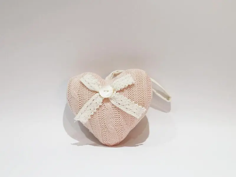 scented wool pink heart
