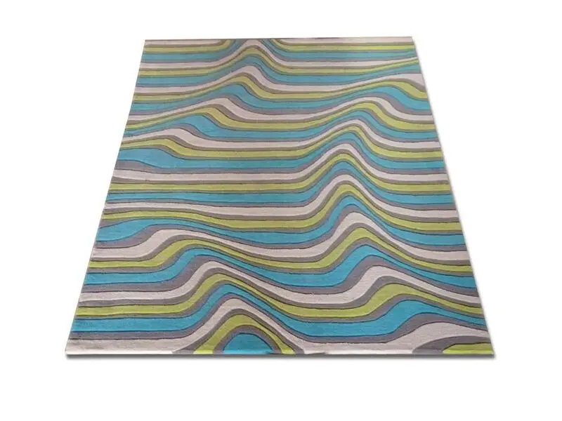 hand-tufted waved rug 120x180 cm