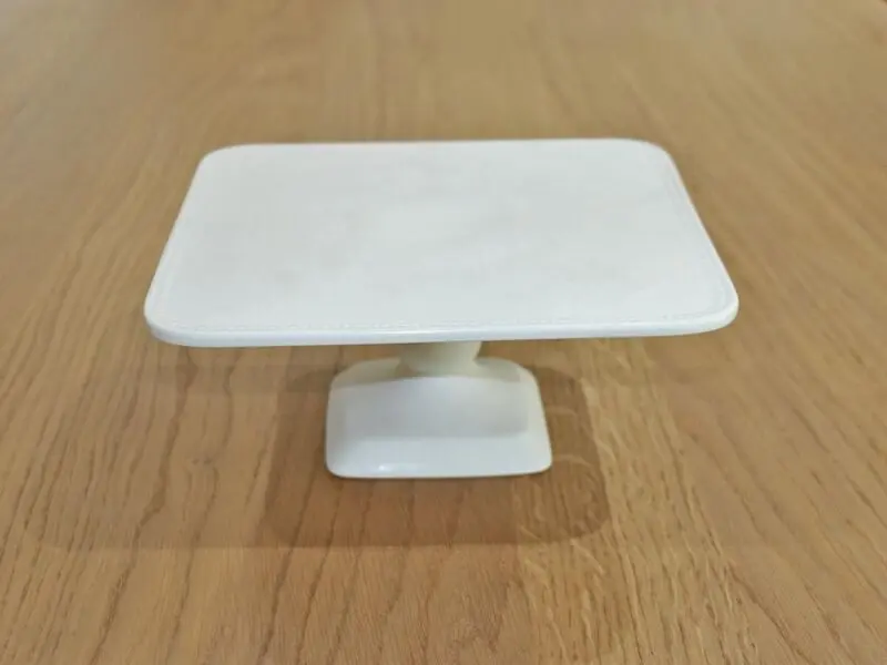 matte square cake stand 26cm