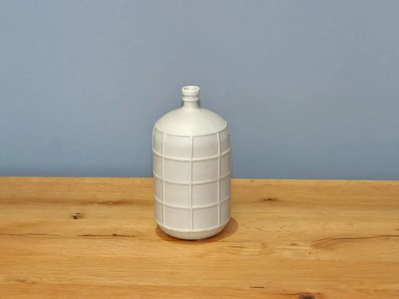 square patterned small vase