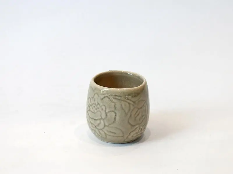 floral design dust mini pot