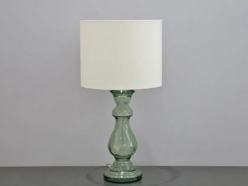 classic green glass lamp