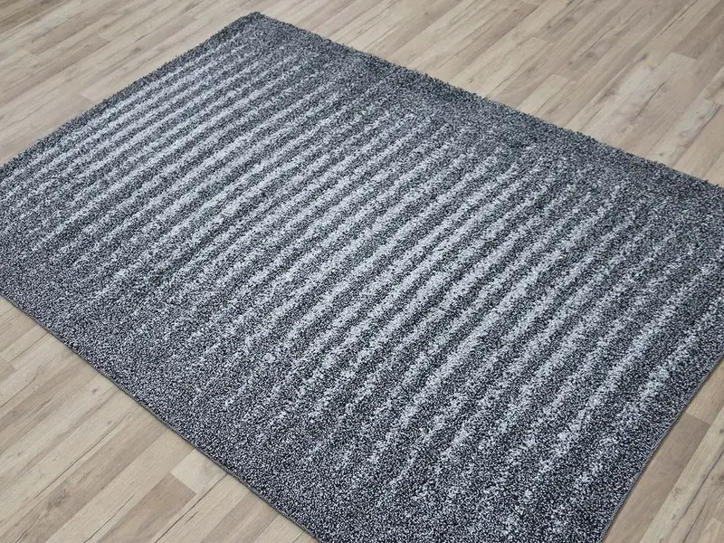 shaggy line rug hard twist 160x230 cm