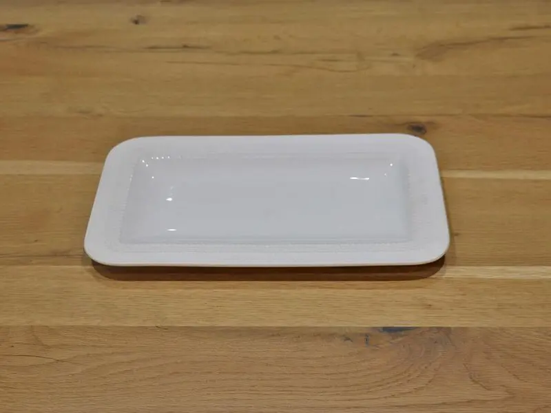 matte oblong flat plate 35cm