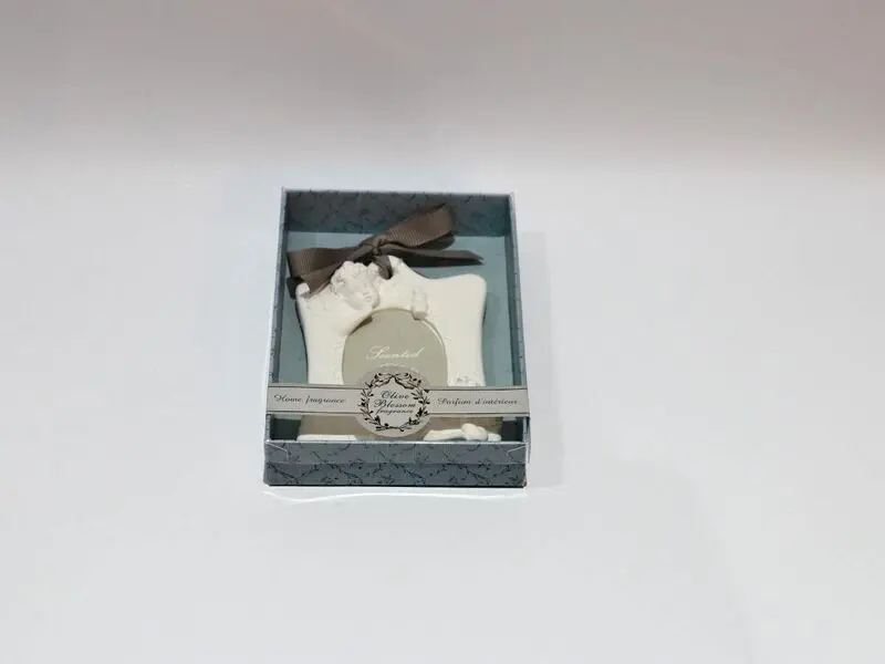 angel scented photo frame with blue design