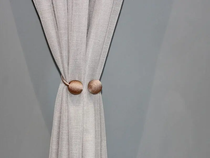 curtain holdback hook satin gold