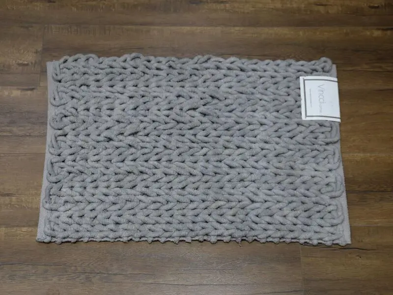 chenille eben bath mat moon color 50x80cm