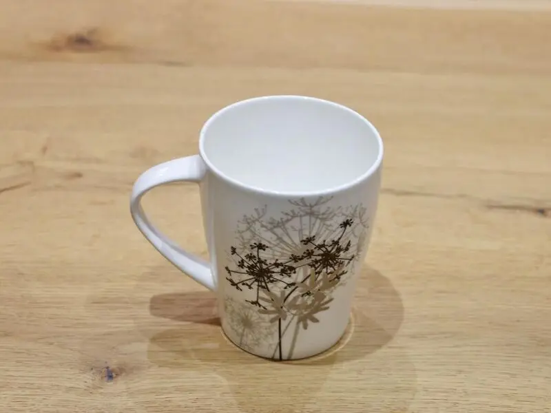 floral mug