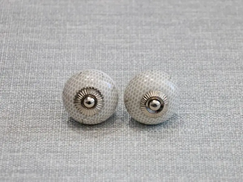 ceramic door knob dotted