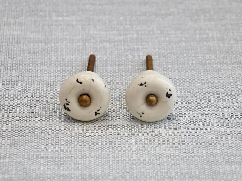 ceramic door knob rustic