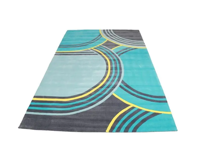 hand-tufted rud in circles 160x230 cm