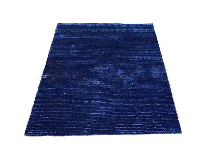 thick loop rug in ocean blue 160x230 cm