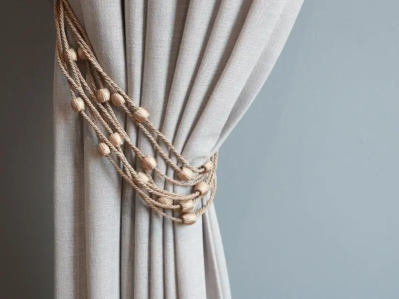 gold tie curtain accessories