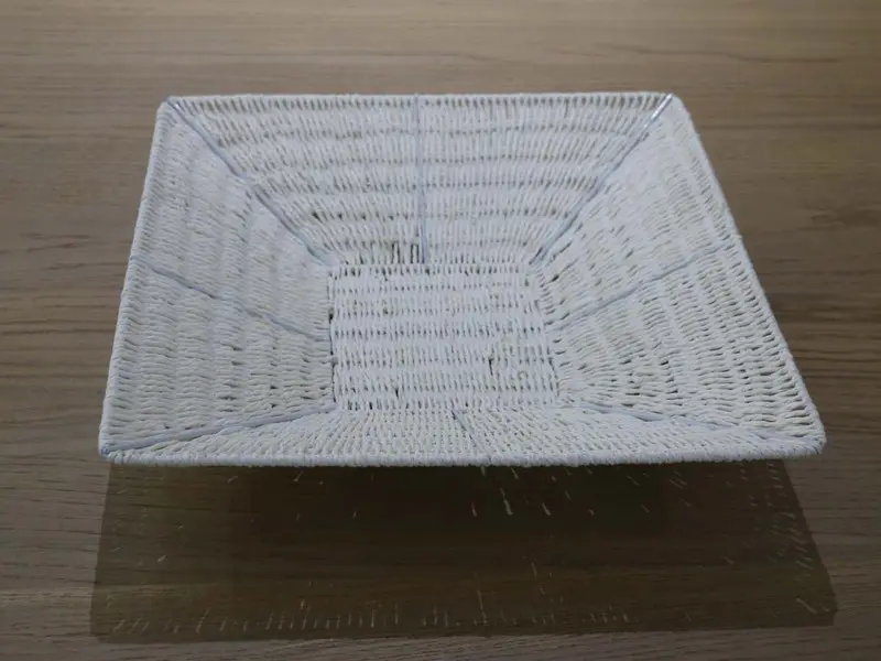 FLAT BASKET WHITE-01040973-W