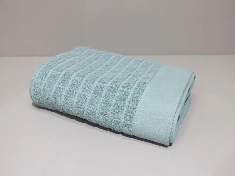 textured towel aqua 50x100cm