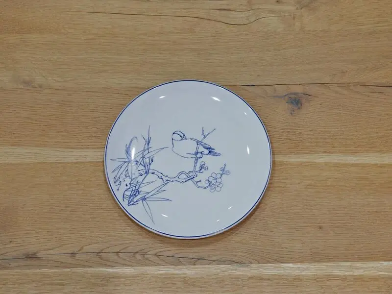 bird design dinner plate