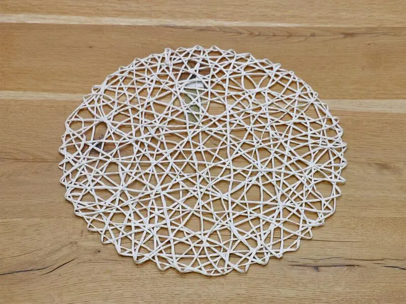 round placemat white