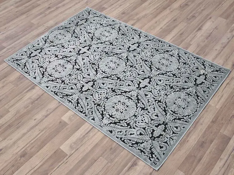 chenille brown rebelle carpet 122x183 cm