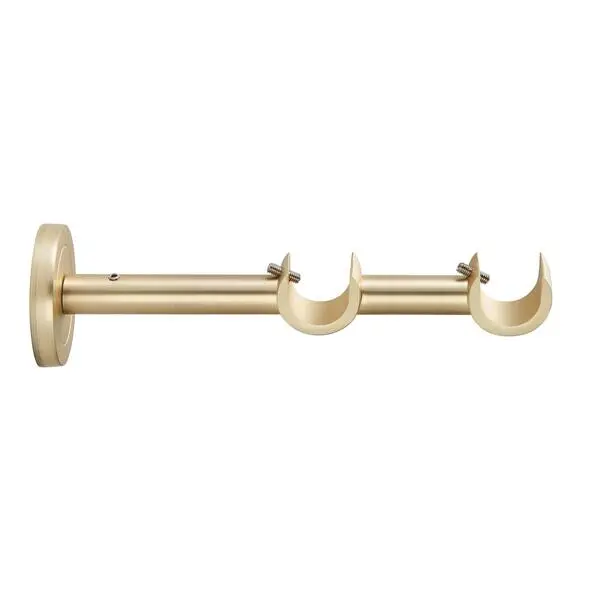 20YB027 - 19/19MM DOUBLE BRACKET - POLISHED BRASS
