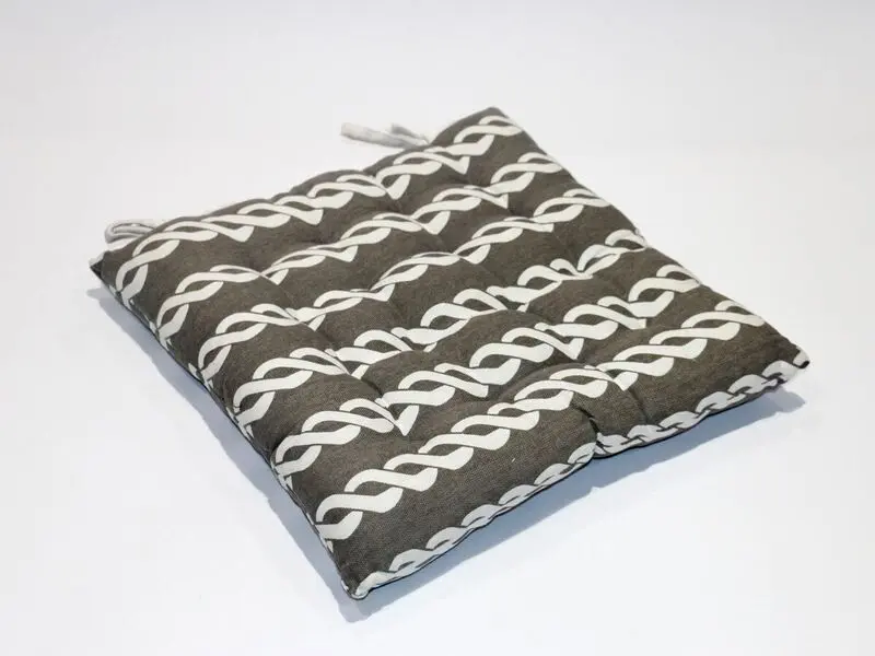 grey cotton chair pad 40x40 cm