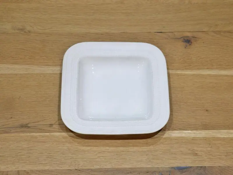 matte square soup plate 22cm