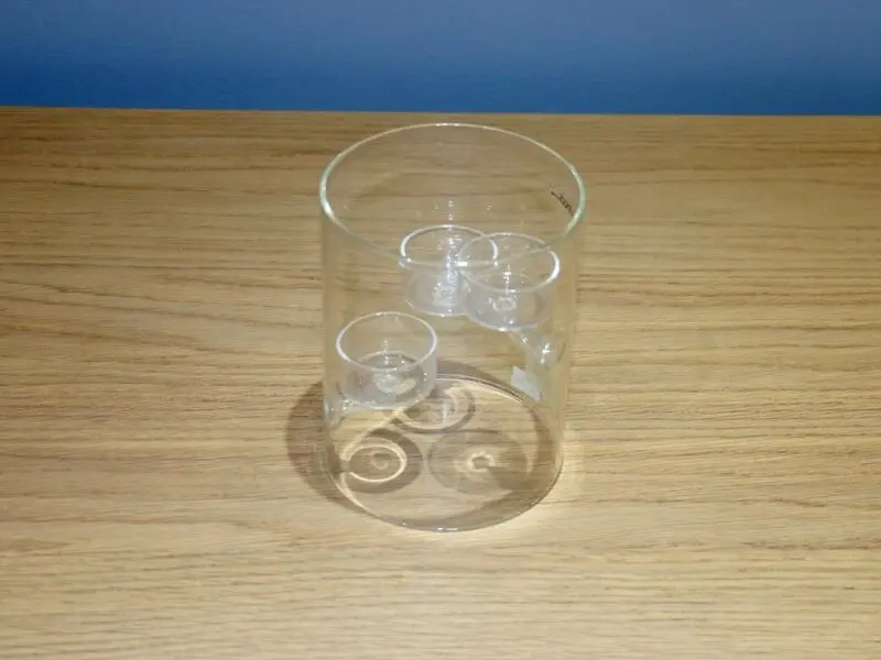 windproof glass candle holder