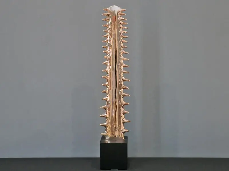 rose gold cactus with black base 84 cm