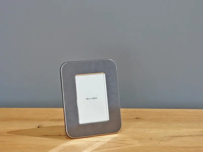 silver color photo frame