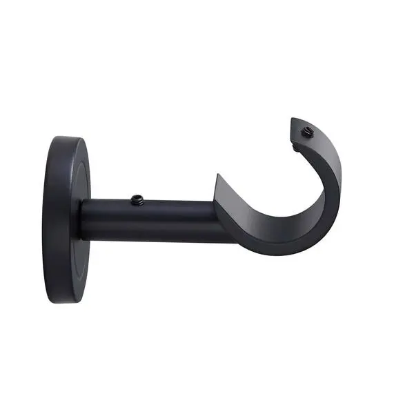 20YB029 - 19MM CEILING SINGLE BRACKET - MATT BLACK