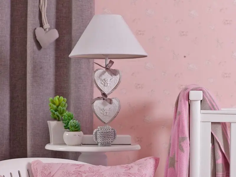 antique hearts lamp