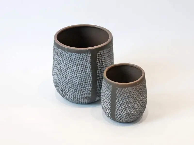 mat brown pot L