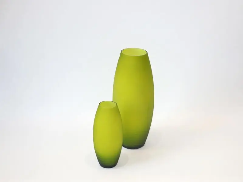 green matt effect vase 40cm