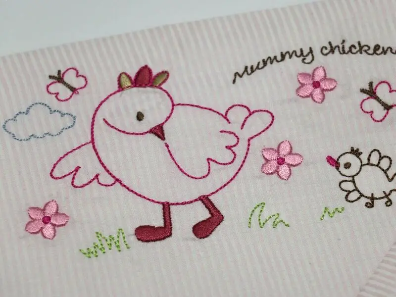 pique baby embroidery set pretty