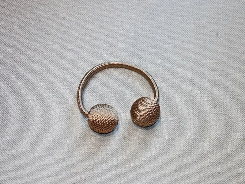 curtain holdback hook satin gold