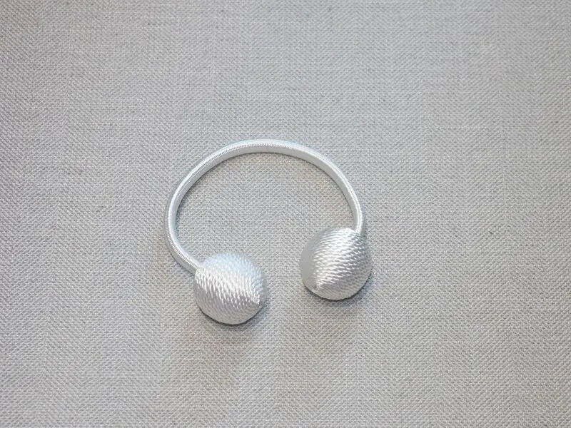 curtain holdback hook satin white