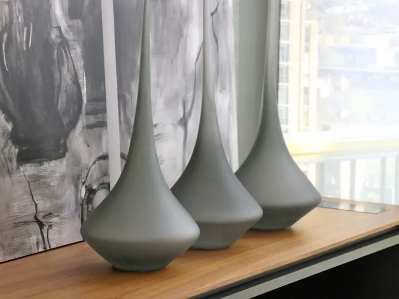 grey belly vase 59cm