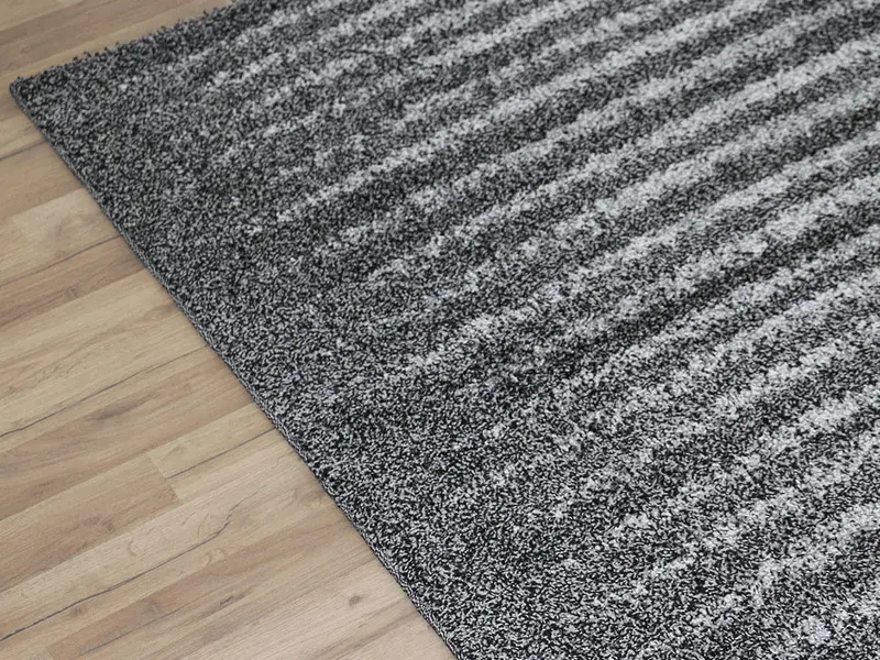 shaggy line rug hard twist 160x230 cm