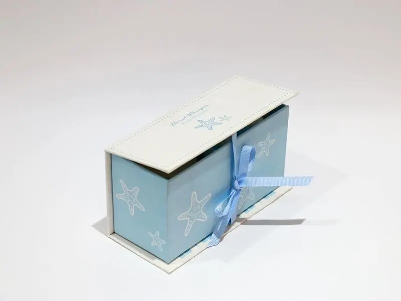 set of scented candle and mini soaps starfish collection