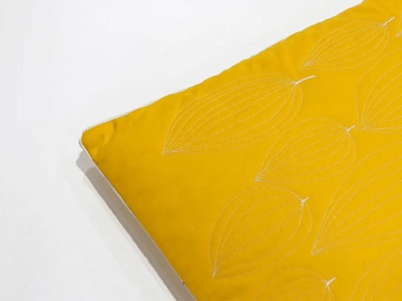 yellow cushion 45x45 cm