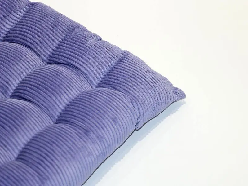 purple cordroy chair pad 40x40 cm