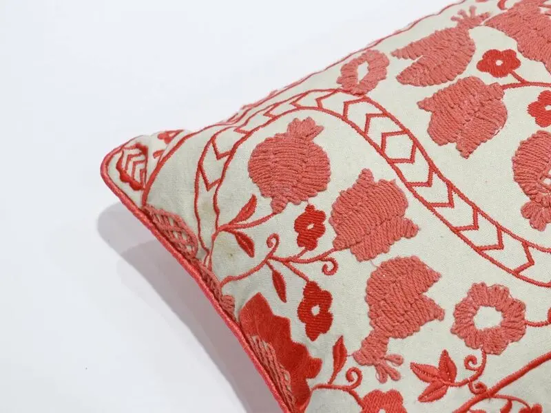 orange arabesque cushion 30x50 cm